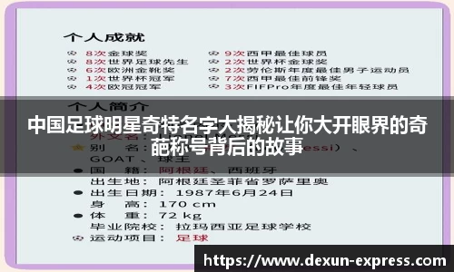 中国足球明星奇特名字大揭秘让你大开眼界的奇葩称号背后的故事